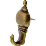 HILLMAN Antique Brass Gold Push Pin Picture Hook 10 lb 3 pk, Pack of 10