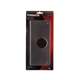 ProSource HSH-050SBN-PS Door Reinforcer, 2-3/8 in Backset, 1-3/4 in Thick Door, Steel, Satin Nickel, 9 in H, 4 in W