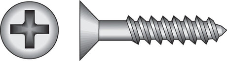 HILLMAN No. 8 X 1 in. L Phillips Black Phosphate Twin Thread Cabinet Screws 1 pk