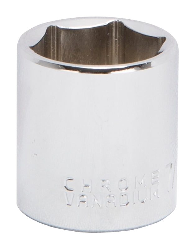 Vulcan MT6495428 Drive Socket, 7/8 in Socket, 3/8 in Drive, 6-Point, Chrome Vanadium Steel, Chrome