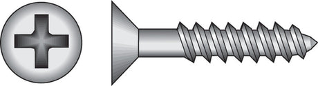 HILLMAN No. 10 X 3 in. L Phillips Black Phosphate Twin Thread Cabinet Screws 1 pk