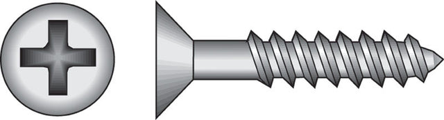 HILLMAN No. 10 X 3 in. L Phillips Black Phosphate Twin Thread Cabinet Screws 1 pk