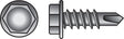 HILLMAN No. 10 Ga. X 2 in. L Hex Hex Washer Head Sheet Metal Screws 100 pk