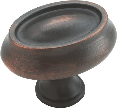 Amerock BP26127ORB Cabinet Knob, 1-3/16 in Projection, Traditional, Zinc, Oil-Rubbed Bronze