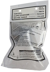 ProSource PMB-192 Toilet Tank Ball with Lift Wire, #6-32UNC Rod, Rubber, Black