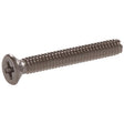 HILLMAN No. 10-32 Ga. X 2 in. L Phillips Flat Head Stainless Steel Machine Screws 100 pk