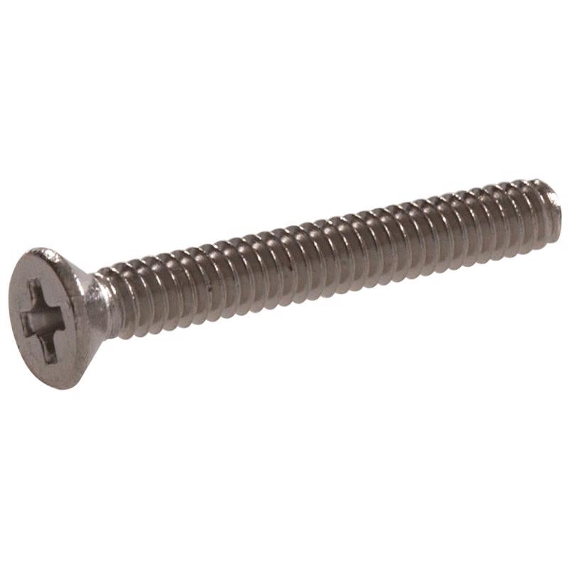 HILLMAN No. 10-32 Ga. X 2 in. L Phillips Flat Head Stainless Steel Machine Screws 100 pk