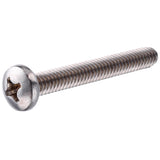 HILLMAN No. 10-32 Ga. X 2 in. L Phillips Pan Head Stainless Steel Machine Screws 1 pk