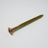 Ace No. 8 X 2-1/2 in. L Phillips Yellow Zinc Coarse Cabinet Screws 50 pk