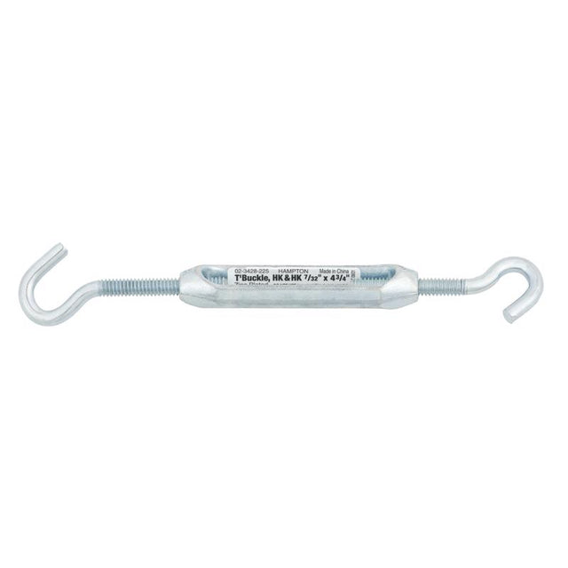 Hampton Zinc-Plated Aluminum/Steel Turnbuckle 120 lb, Pack of 10