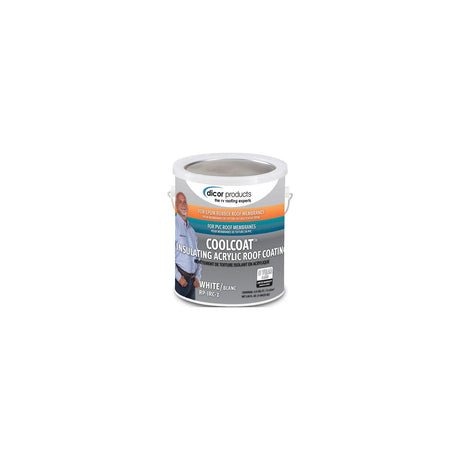 Dicor Cool Coat Insulating Roof Coating, White, Gal.