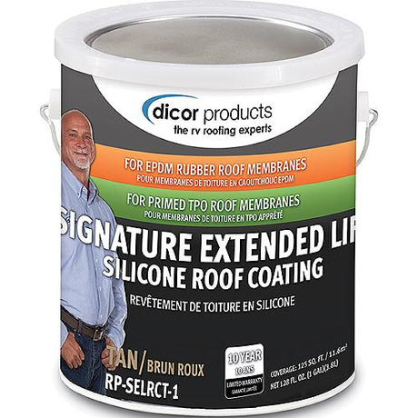 Dicor Signature Extended Life RV Roof Coating, Tan, Gal.