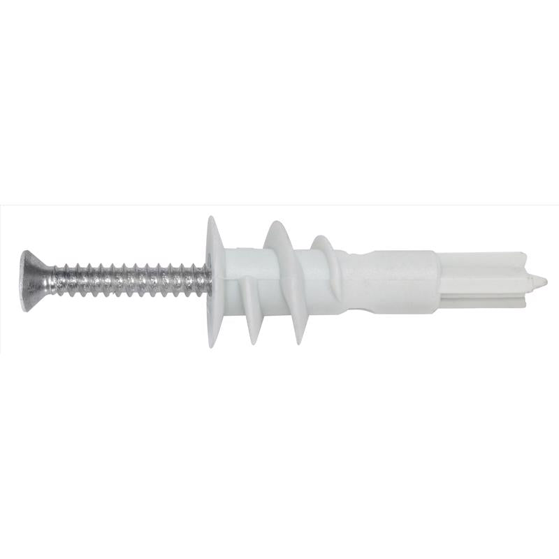 HILLMAN .164 in. D X 1.5 in. L Plastic Pan Head Drywall Anchor 10 pc, Pack of 5