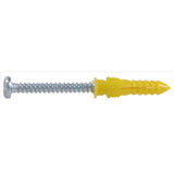 HILLMAN 0.164 in. D X 1 in. L Plastic Pan Head Ribbed Anchor 75 pc, Pack of 5