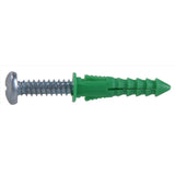 HILLMAN 1/4 in. D X 1-1/2 in. L Plastic Ribbed Head Ribbed Anchor 20 pc, Pack of 5