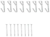 ProSource PH-121010-PS Picture Hanger, 10 lb, Steel, Zinc, Zinc, Nail-In Mounting