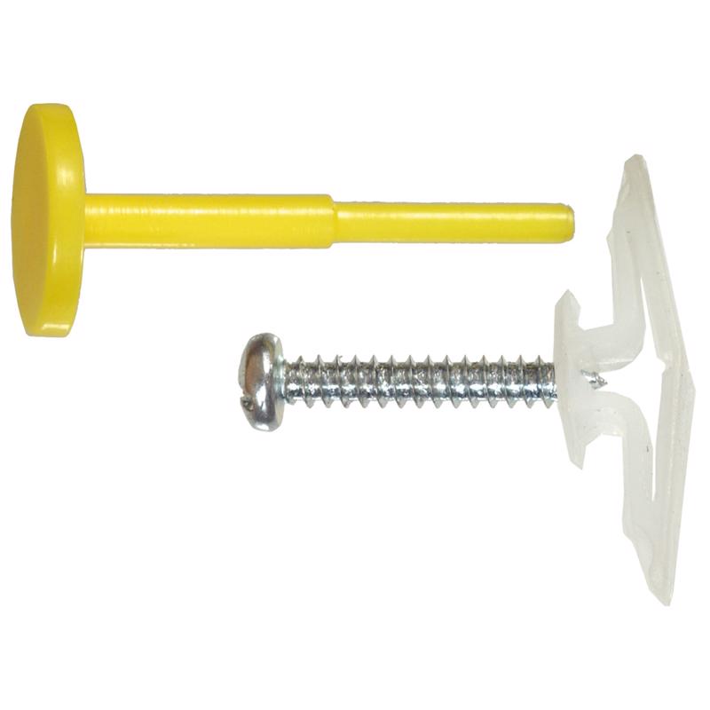 HILLMAN 3/8 in. D X 3/8 in. Medium in. L Zinc Pan Head Pop-Toggle Anchors 2 pk, Pack of 6