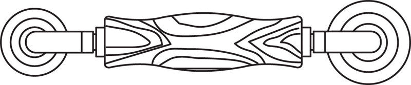 Prime-Line Brown Nylon 2-1/2 in. L Screen Rolling Tool 1 pk