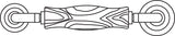 Prime-Line Brown Nylon 2-1/2 in. L Screen Rolling Tool 1 pk