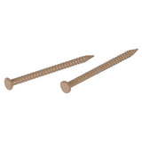HILLMAN 1 in. Panel Coated Carbon Steel Nail Flat Head 77 pk, Pack of 6