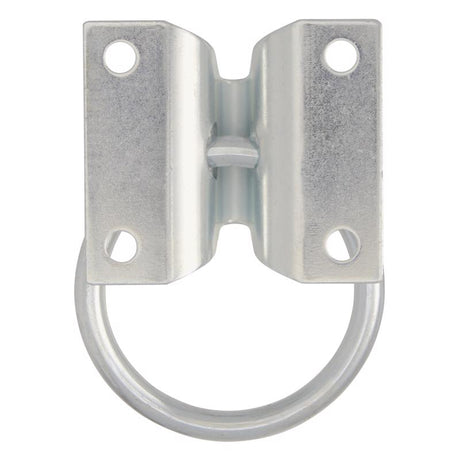 Hampton Small Zinc-Plated Silver Steel 1.875 in. L Hitching Ring 250 lb 1 pk, Pack of 5