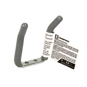 Crawford 2.75 in. L Vinyl Coated Gray Steel Small Tool Holder Hook 5 lb. cap. 1 pk, Pack of 20