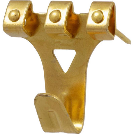 HILLMAN Brass-Plated Gold Assorted Picture Hanger 5 pk, Pack of 10