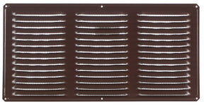 Air Vent 8 in. H X 16 in. L Brown Aluminum Undereave Vent, Pack of 24