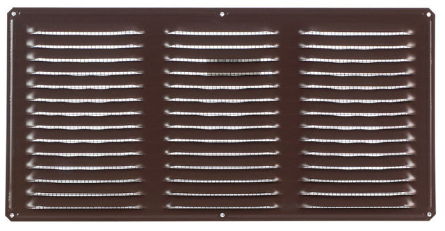 Air Vent 8 in. H X 16 in. L Brown Aluminum Undereave Vent, Pack of 24