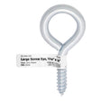 Hampton 7/16 in. D X 3-7/8 in. L Zinc-Plated Steel Screw Eye 325 lb. cap. 10 pk, Pack of 10
