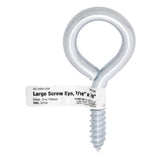 Hampton 7/16 in. D X 3-7/8 in. L Zinc-Plated Steel Screw Eye 325 lb. cap. 10 pk, Pack of 10