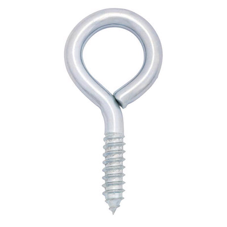 Hampton 7/16 in. D X 3-7/8 in. L Zinc-Plated Steel Screw Eye 325 lb. cap. 10 pk, Pack of 10
