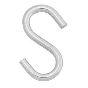 Hampton Medium Zinc-Plated Silver Steel 2.75 in. L S-Hook 160 lb 1 pk, Pack of 20