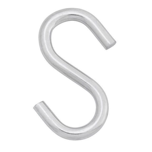 Hampton Medium Zinc-Plated Silver Steel 2.75 in. L S-Hook 160 lb 1 pk, Pack of 20