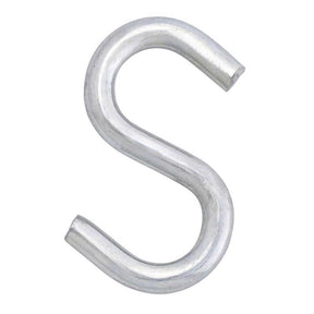 Hampton Small Zinc-Plated Silver Steel 1 in. L S-Hook 20 lb 1 pk, Pack of 20