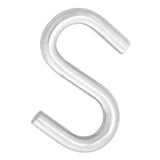 Hampton Small Zinc-Plated Silver Steel 2 in. L S-Hook 150 lb 1 pk, Pack of 20
