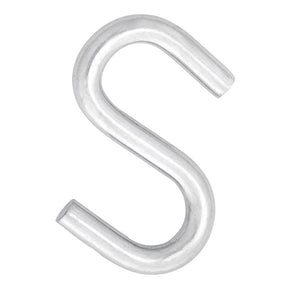 Hampton Small Zinc-Plated Silver Steel 2 in. L S-Hook 150 lb 1 pk, Pack of 20