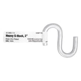 Hampton Small Zinc-Plated Silver Steel 2 in. L S-Hook 150 lb 1 pk, Pack of 20