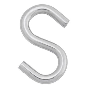 Hampton Small Zinc-Plated Silver Steel 2.5 in. L S-Hook 250 lb 1 pk, Pack of 20