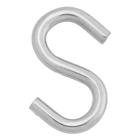 Hampton Small Zinc-Plated Silver Steel 2.5 in. L S-Hook 250 lb 1 pk, Pack of 20