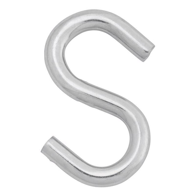 Hampton Small Zinc-Plated Silver Steel 2.5 in. L S-Hook 250 lb 1 pk, Pack of 20