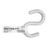 Hampton Small Zinc-Plated Silver Steel 2.5 in. L S-Hook 250 lb 1 pk, Pack of 20