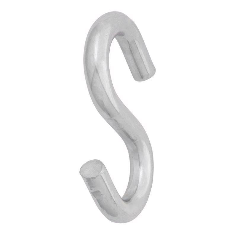 Hampton Small Zinc-Plated Silver Steel 2.5 in. L S-Hook 250 lb 1 pk, Pack of 20