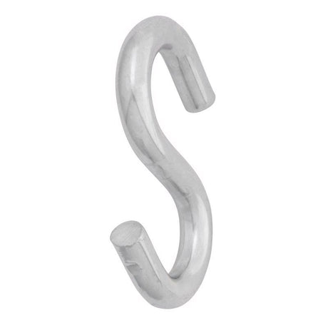 Hampton Small Zinc-Plated Silver Steel 2.5 in. L S-Hook 250 lb 1 pk, Pack of 20
