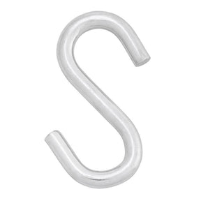 Hampton Small Zinc-Plated Silver Steel 3 in. L S-Hook 230 lb 1 pk, Pack of 20