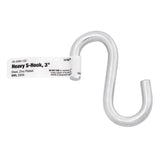Hampton Small Zinc-Plated Silver Steel 3 in. L S-Hook 230 lb 1 pk, Pack of 20