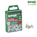SPAX No. 6 X 5/8 in. L Phillips/Square Zinc-Plated Serrated Multi-Material Screw 50 pk