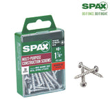 SPAX No. 8 X 1.25 in. L Phillips/Square Zinc-Plated Serrated Multi-Material Screw 30 pk