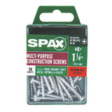 SPAX No. 8 X 1.25 in. L Phillips/Square Zinc-Plated Serrated Multi-Material Screw 30 pk