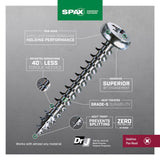 SPAX No. 10 X 1 in. L Phillips/Square Zinc-Plated Serrated Multi-Material Screw 20 pk